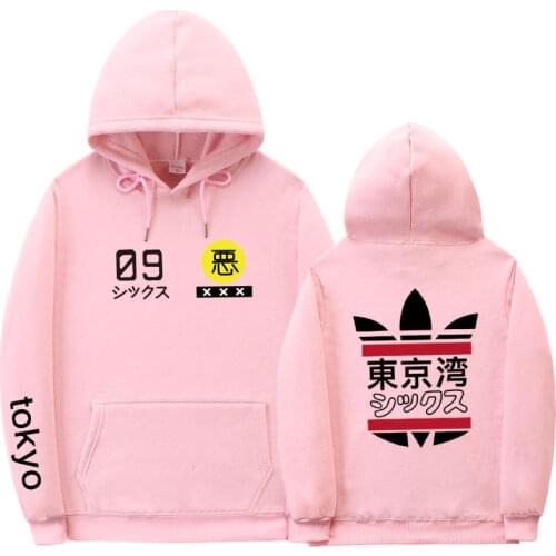 Japanese style Tokyo Bay Hoodies Men Women Hoodies jaqueta masculino Black white Sweatshirts streetwear Fashion sweatshirts men