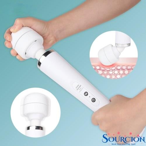 SWT Huge Magic Wand Vibrators for USB Charge Big AV Stick Female G Spot Massager Clitoris Stimulator Adult Sex Toys for Woman