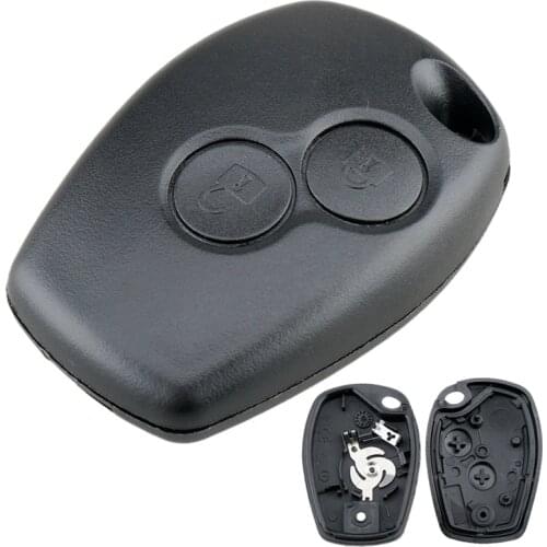 2Buttons Car Keyless Key Fob Case Shell Replacement Remote Cover Fit for Renault Dacia Modus Clio 3 Twingo Kangoo 2