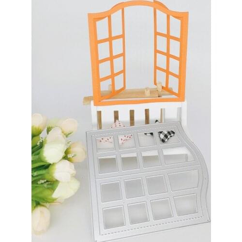 3D window door frame metal cutter die scrapbook metal mold, stamp and DIY card mold