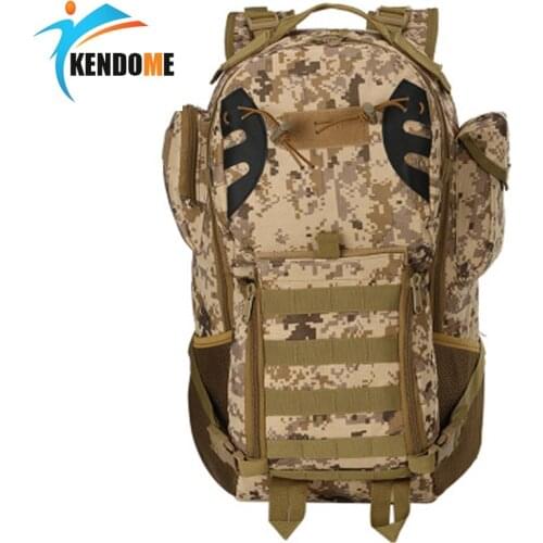 45L Waterproof Oxford Outdoor Sport Military Molle Tactical Travel Rucksack Camping Hiking Trekking Backpack Mochila Bag 800D