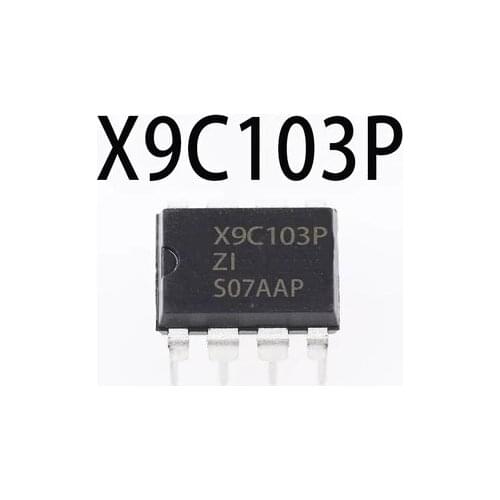 50piece~100piece/LOT X9C103P DIP-8 X9C103PIZ DIP8 Digital potentiometer chip NEW Original In stock