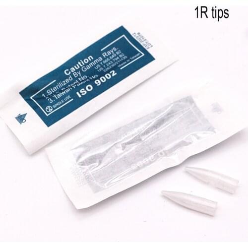 50pcs 1R Needle Tips Permanent MakeUp Eyebrow and Lip Tattoo Needle Caps For Drangon/Mosaic/Merlin Machine