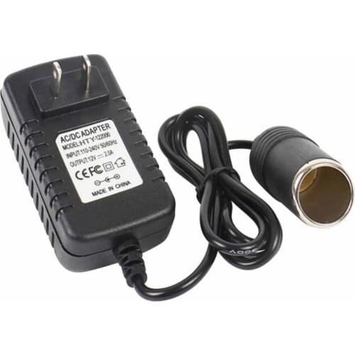 Bostar 240V Mains Plug to 12V Socket Adapter Converter Car Cigarette Lighter 2A AC/DC#279598