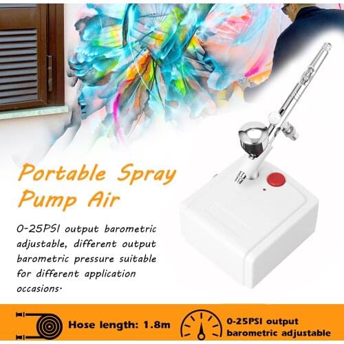 Portable Spray-Pump Air Compressor for Makeup Art Painting Craft Model Flower Spraying Machine