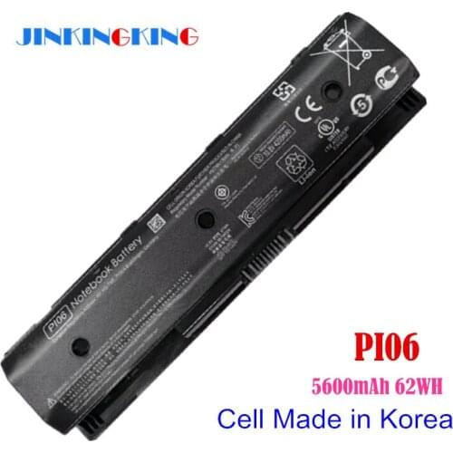 PI06 Laptop Battery for HP Pavilion 14 Pavilion 15 Series PI06 PI09 HSTNN-UB4N HSTNN-UB4O 710416-001 Korea Cell 62WH
