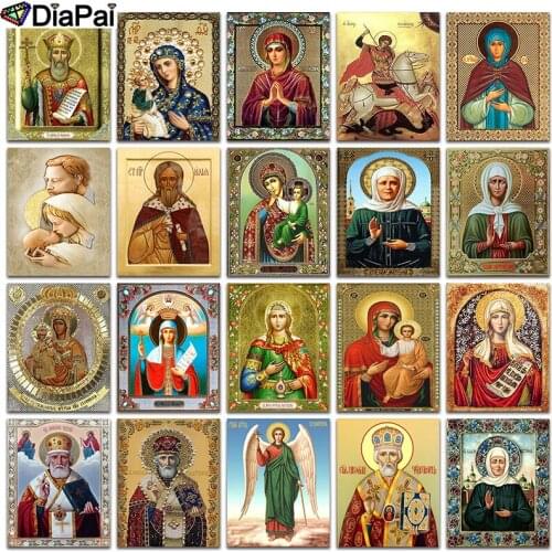 DIAPAI Diamond Painting Full Square/Round Diamond "Religious figure" Pattern Embroidery Cross Stitch 5D Rhinestone Painting