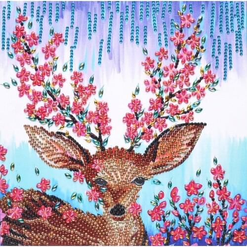 Spotted Deer 5D Special Shaped Rhinestone Crystal DIY Diamond Painting