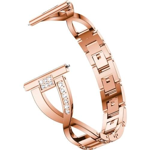 Watch band Bracelet for Samsung Gear Sport S2 Band Stainless Steel Strap For Samsung Gear S2 Classic Luxury Bling Rhinestone new