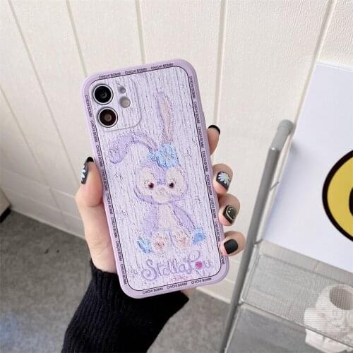 Matte colored drawing Cute Purple Rabbit Phone Case For iPhone 11 Huawei Mate 30 Pro Mate 40 Pro Plus cartoon TPU Back Cover