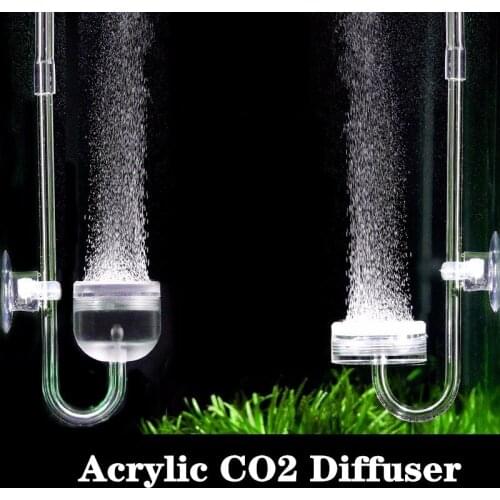 Aquarium CO2 Diffuser Acrylic Tank Reactor Solenoid Regulator Moss CO2 Bubble Atomizer for Fish Tank