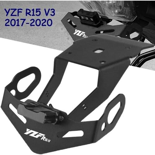 FOR YAMAHA YZF R15 V3 V3.0 2017 - 2020 2018 2019 Motorcycle License Plate Frame Bracket Mount Holder with LED Indicator Ligh