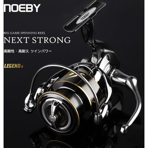 Noeby Spinning Fishing Reel 25kg Max Drag 2500S 3000 4000 9+1 Bearing Gear Ratio 5.2:1 Long Cast Spool for Sea Fishing Reels
