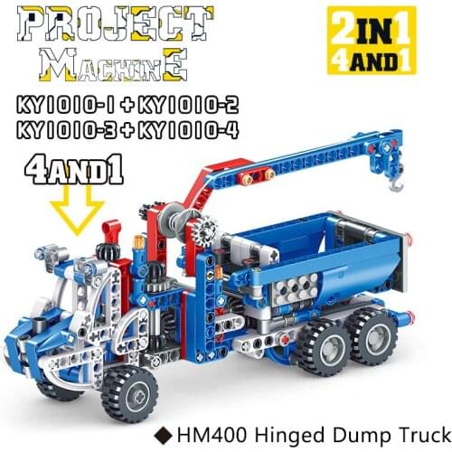 3in1 Technic Truck Car Construction Compatible Major Brand Toys Island Building Block Road Track Classic Collections