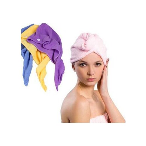 Microfiber Magic Hair Drying Turban Wrap Towel Long-haired Ultrafine Super Absorbent Fiber Hat Dry Hair Towel bathroom towels