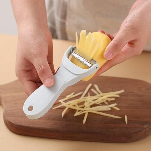 Multifunctional Two-in-one Peeling Knife Kitchen Stainless Steel Peeler Potato Melon Peeler Scraper Grater
