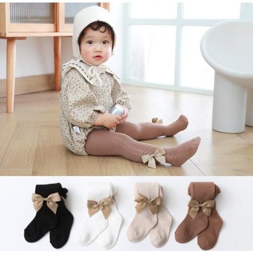 Soft Cotton Baby Girl Tights Summer Mesh Breathable Kids Pantyhose Thin Elastic Infant Solid Color Toddler Baby Girl Clothes