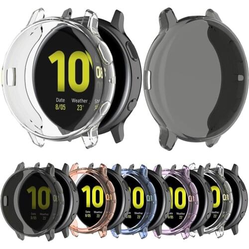Essidi Soft Case For Samsung Galaxy Watch Active 2 40 44mm Full Cover Shockproof Protective Case Cover For Active 2 R830 R820