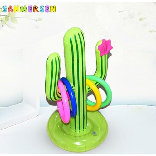 PVC Inflatable Outdoor Swimming Pool Cactus Circle Tossing Game Pool Floating Toys Party Supplies Celebration Ice Bar Travel