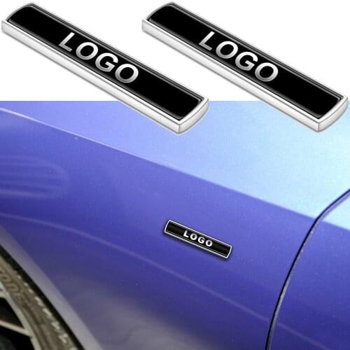 1-20 Pair For AMG Logo Side Fender Sticker Car Styling For Mercedes Benz W201 W204 W210 W212 W221 A250 B200 C300 E300 S430 X156
