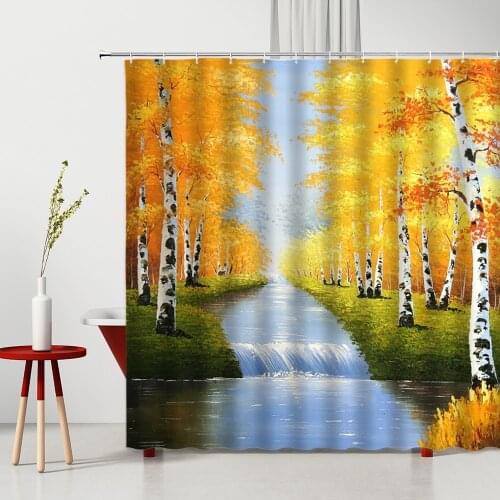 Dogs Shower Curtain English Bulldog Smoking Bathtub Decoration 3D In The Bathroom Polyester Fabric Cloth Curtains