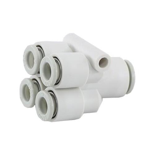 SMC type white KQ2UD06-08 / 04-00 variable diameter equal diameter five-way pneumatic air pipe joint pneumatic component