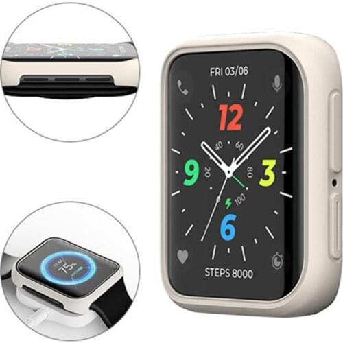 Compatible with Oppo-Watch1/2 Smart Watch Shells Protective Case Soft Durable Housing Protection Shell Shockproof Cover