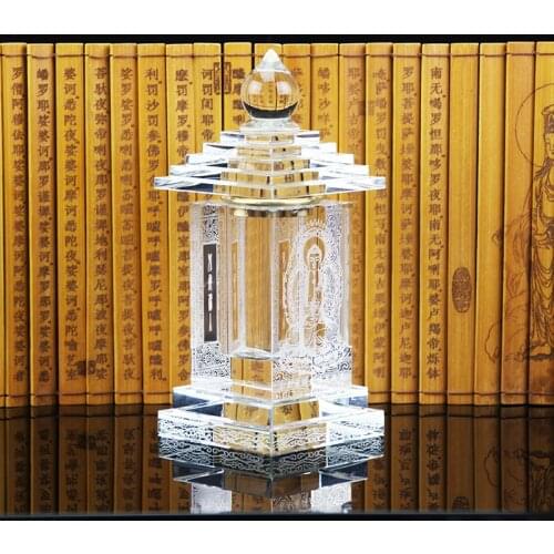 Southeast Asia Buddhism Sarita stupa Pagoda HOME Buddhist shrine talisman buddha dagoba stupa tower crystal bottle statue