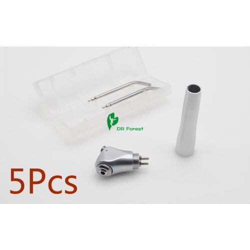 Dental Lab 5Pcs Triple Three 3 Way Syringe Straight Air Water With Nozzles Tips