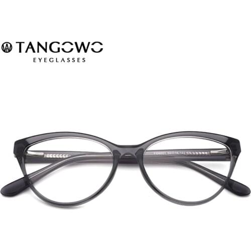 TANGOWO Cat Eye Glasses Frame Women Prescription Myopic Glasses Optical glasses Frame and Eyeglasses Frame Women Computer Glasse