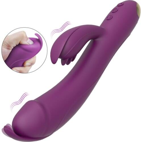 Telescopic Tongue Licking Clitoris Stimulator Rabbit Vibrating Massager for Female G Point Shocker Wireless Massage Wand