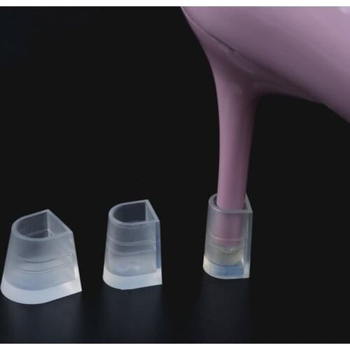 USHINE British Style Penholder Style Transparent Non-slip High Thin Heel protector Modern Wedding Party Latin Dance Shoes Women