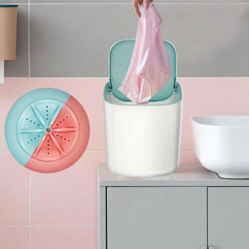 3.8L Ultrasonic Turbo Mini Washing Machine Household Baby Shock Washing Wave Clothes Small Super Underwear Portable Machine H9U1