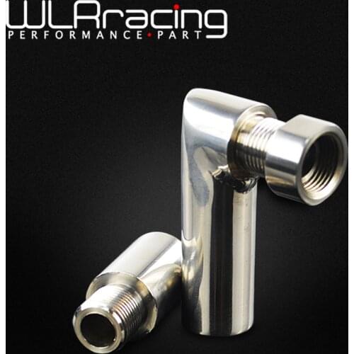 WLR RACING - Universal HIGH QUALITY O2 Oxygen Sensor Angled Extender Spacer 90 Degree O2 Bung Extension M18 X 1.5 WLR-OSE01