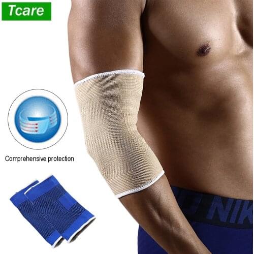 Tcare Tcare Sports Elbow Guard Brace Support Sleeves Non-slip Elastic Knitted Cover Breathable Outdoor Arm Protector for Fitness