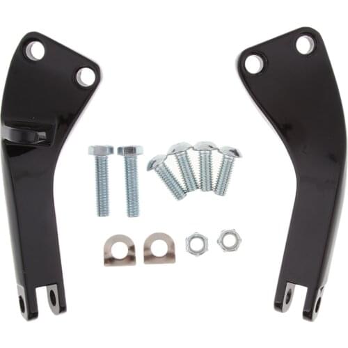 1 Pair Motorcycle Passenger Foot Peg Mounting Brackets Mount Kit For 2006-2017 Foot Pegs Mount With Hardware