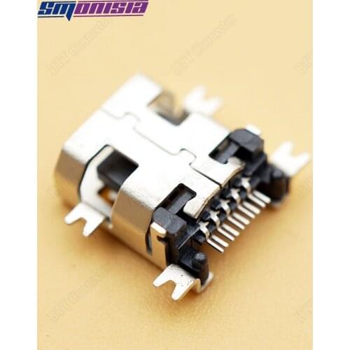 Smonisia 100pcs 2.1mm sink Type Mini USB for Philipe Mini USB Female Connector