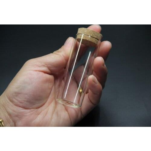 200pcs 30*80mm 40ml Glass Jars Vial with Corks Test Tube Jars spice Storage Bottles Sand Liquid Food Bottles Wedding Home Decor