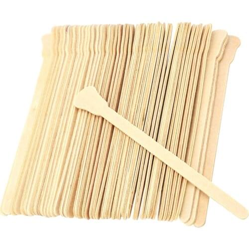 50x Wood Hair Remover Wax Beans Spatula Cosmetic Mud Sticks Applicators