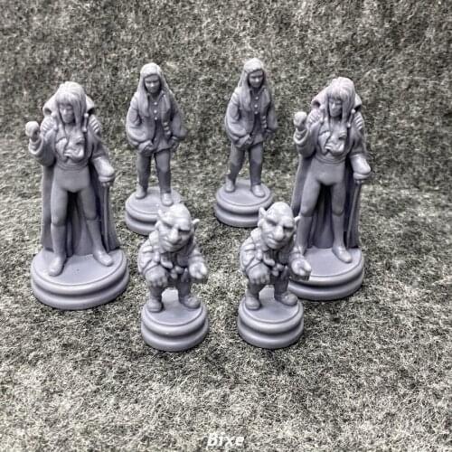 7PCS Sir Didymous Sarah Ludo Movies Characters From Jim Hensons Labyrinth The Board Game Role Playing Models Collectibles Toys