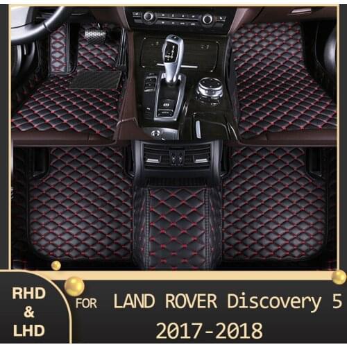 MIDOON Car floor mats for Land Rover Discovery 5（FIVE SEAT）2017 2018 Custom auto foot Pads automobile carpet cover