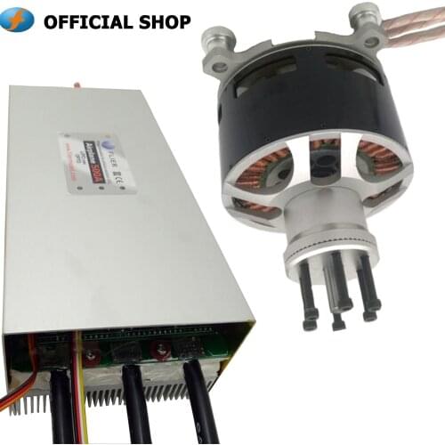 HV 120V 500A brushless controller and 120100 Outrunner Brushless Motor ESC for RC UAV/ Airplane/Paramotor