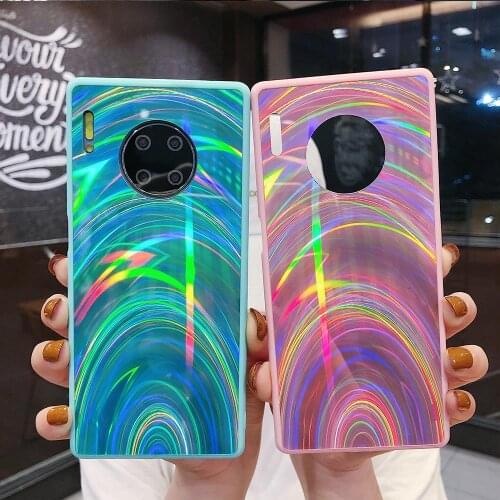 Glitter Rainbow Case For Huawei Mate 30 Pro P20 P30 P40 Pro Honor 20 Lite 9A 9S Y5P Y6P Y7P PSmart 2020 Y9 Prime 2019 Soft Cover