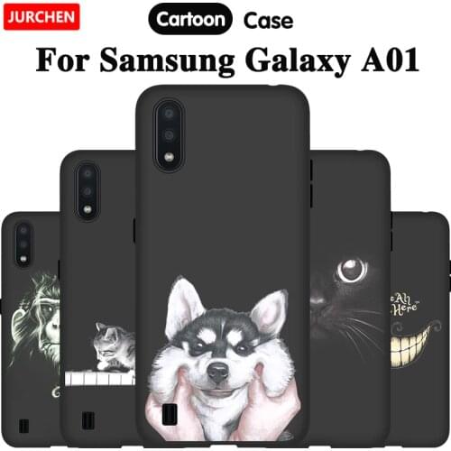 EiiMoo For Samsung Galaxy A01 Phone Case A015F A015G Silicone Soft TPU Back Cover Coque For Samsung A01 A 01 Case Cartoom Cute