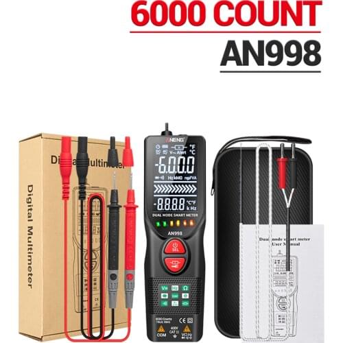 ANENG AN998 Digital Multimeter Automatic Non-Contact Tester Digital NCV Tester AC/DC Voltage NCV Capacitance Diode Test Device