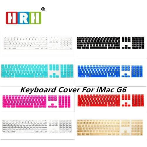 HRH Computer Desktop Color Silicone Gel keyboard Cover Keypad Skin Protector with Numeric Keypad for iMac G5/G6 MB110LL/A