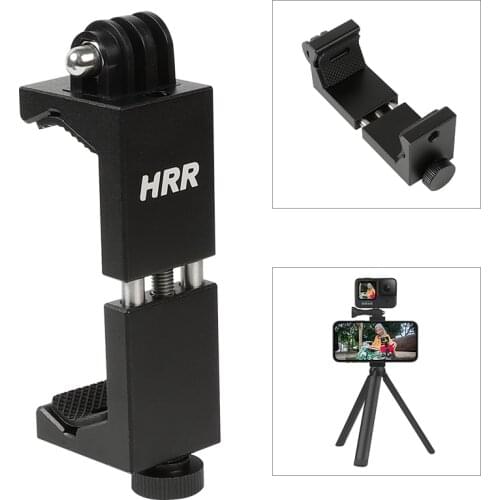 Sports Camera Phone Clip Mount Power Bank Fixed Self Rod Tripod Accessories for GoPro SJCAM DJI Insta360 Video Action Cam Holder