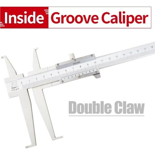 Vernier CaliperDouble claw ca 9-150/9-200mm Long Claw Internal Groove Caliper For Inner Hole Diameter Measuring Tool Gauge Ruler