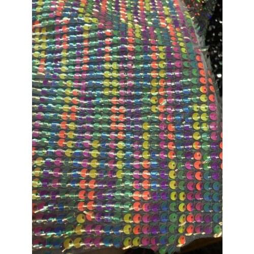 French lace with sequins good quality ZH-9852 embroidered African Tulle Lace Fabric