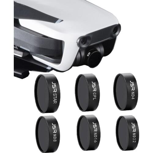CPL + ND4 + ND8 + ND16 + ND32 + Star Cross 6 Line Point Neutral Density Lens Filter Kit for DJI Mavic Air Gimbal Lens Drone